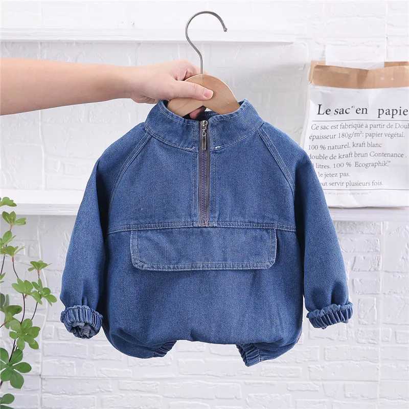 Clothing Sets 2023 Spring Autumn Children Clothes Boys Suit Denim Pullover Tops + Jeans Pants 2Pcs/Set Infant Casual Outfits Kids Sportswear