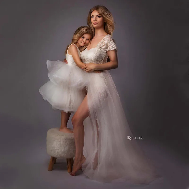 Maternity Pography Tulle Dresses Bodysuit Outfit Pregnant Woman Po Shoot Bodysuit with Tulle Dress 240703