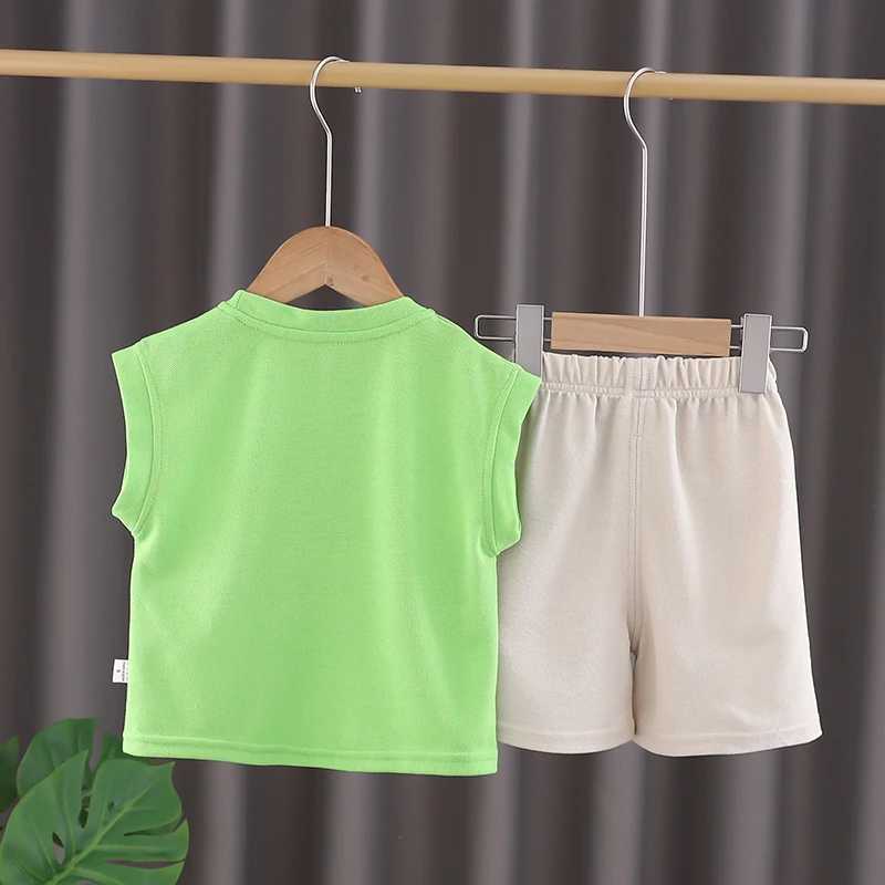 Clothing Sets New Summer Baby Boys Clothes Letter Vest Shorts 2Pcs/Sets Children Infant Outfits Toddler Casual Sports Costume Kids Tracksuits