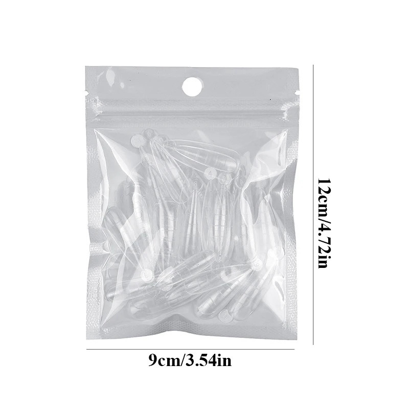Transparent nail extension shape for nails Top mold Quick construction mold Double shaped full cover nail tip handicraft accessories 240705