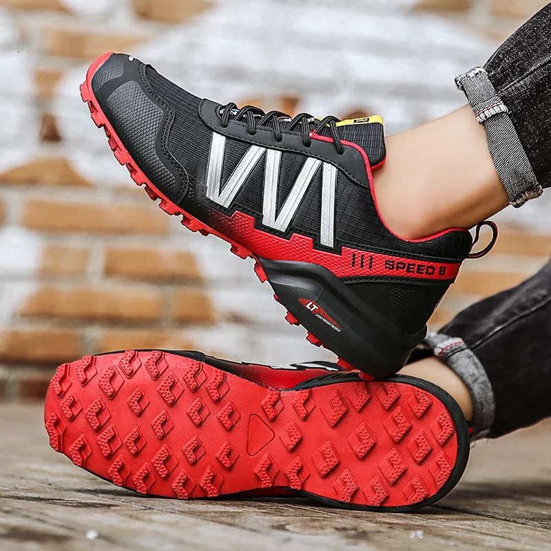 Men Hiking Shoes Waterproof Breathable Trekking Climbing Boots Desert Training Sneakers Outdoor Anti-Slip Trekking Cycling Shoes 240705