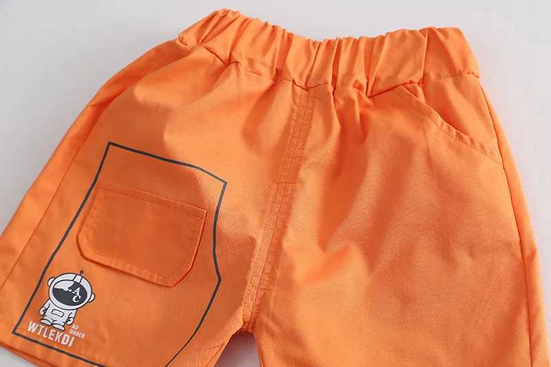 Clothing Sets Children Suit Summer Casual Clothes Baby Boys Girls Full Printe Letter T-Shirt Short 2pcs/sets Kids Toddler Suit Tracksuits