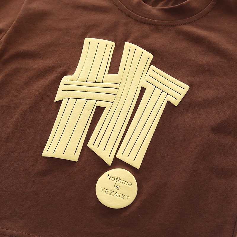 Clothing Sets 1-5 Years Summer Baby Boys Clothing Set Cotton Short Sleeve Letter T-shirt + Pants 2Pcs Suit For Kids Children Casual Outfits