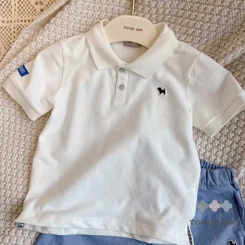 Clothing Sets Childrens Summer Set New Korean Edition Boys and Girls Pure Cotton Short Sleeve T-shirt Shorts 2 Piece Set