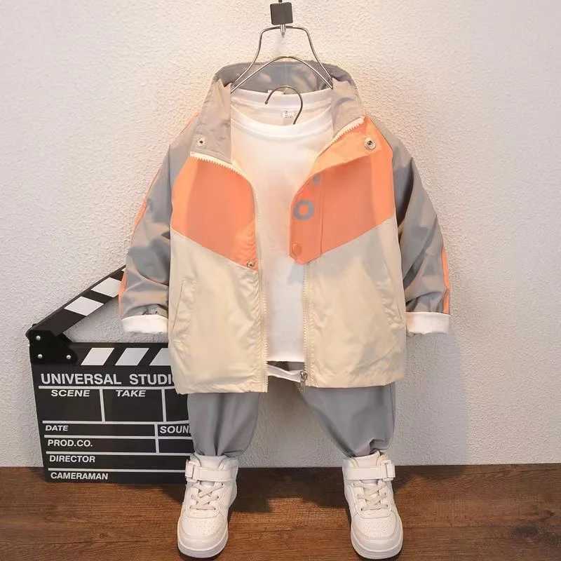 Clothing Sets Boys Clothing Tracksuit Children Teenage jacket + Cotton Pants 2pc Kids New Suit Clothes Boy 2024 New Kids Outfits