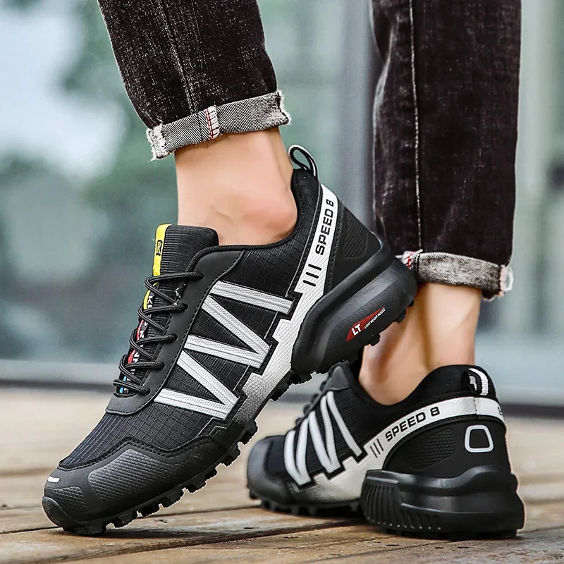 Men Hiking Shoes Waterproof Breathable Trekking Climbing Boots Desert Training Sneakers Outdoor Anti-Slip Trekking Cycling Shoes 240705