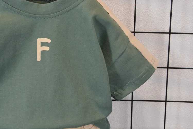 Clothing Sets New Children Baby Boy Clothes Summer Fashion Letter T Shirt Shorts 2Pc/Sets Toddler Casual Sportswear Kids Tracksuits 1-5 Years