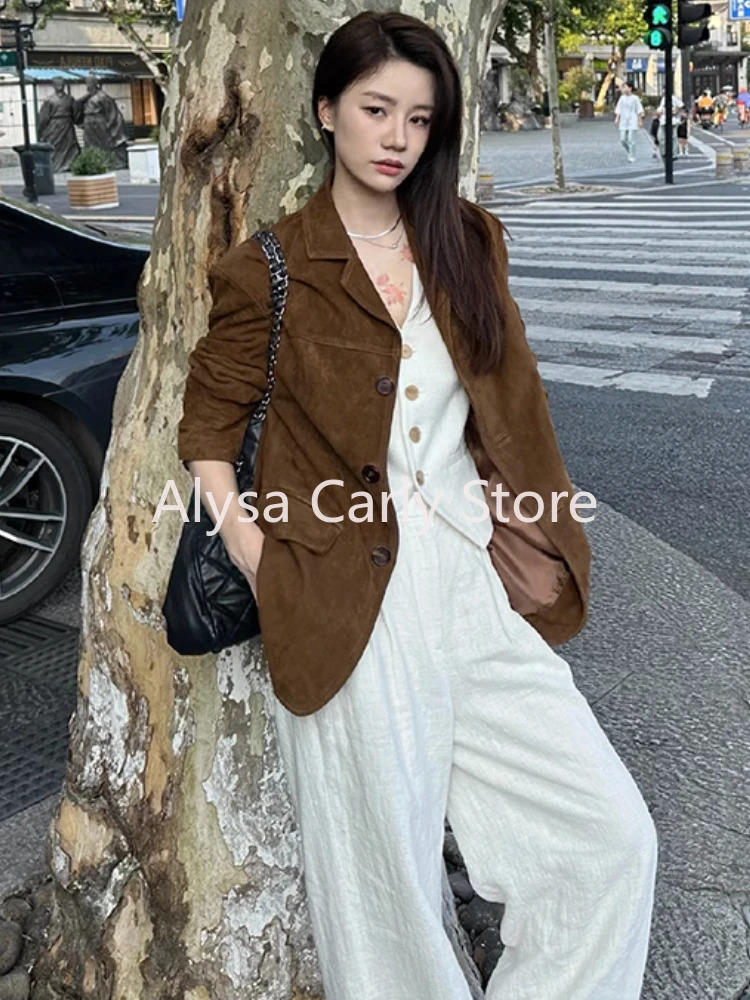 Winter Korean Style Leather Jacket Women Casual Warm Loose Elegant Coats Female Fashion Office Lady Casual Moto Jackets Y2k 240625
