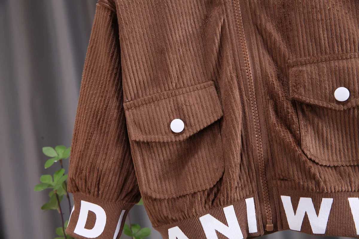 Clothing Sets Autumn Fashion Children Boys Girls Clothing Corduroy Long Sleeve Kids Tracksuit Baby Coat Pants 2Pc/Set Kids Casual Outfits 0-5Y