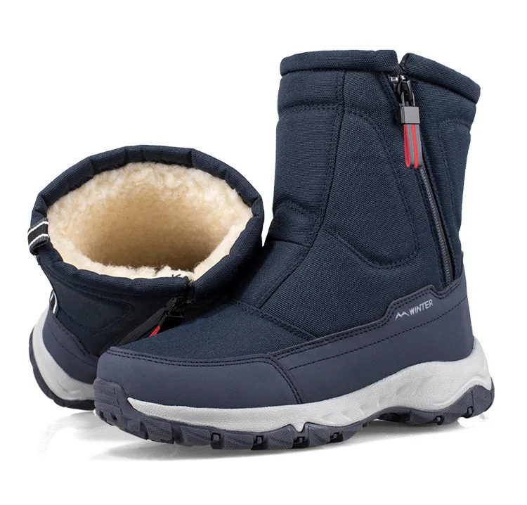 VIP Womens Boots Warm Plush Snow Boots Casual High Top Waterproof Winter Hiking Shoes 240705