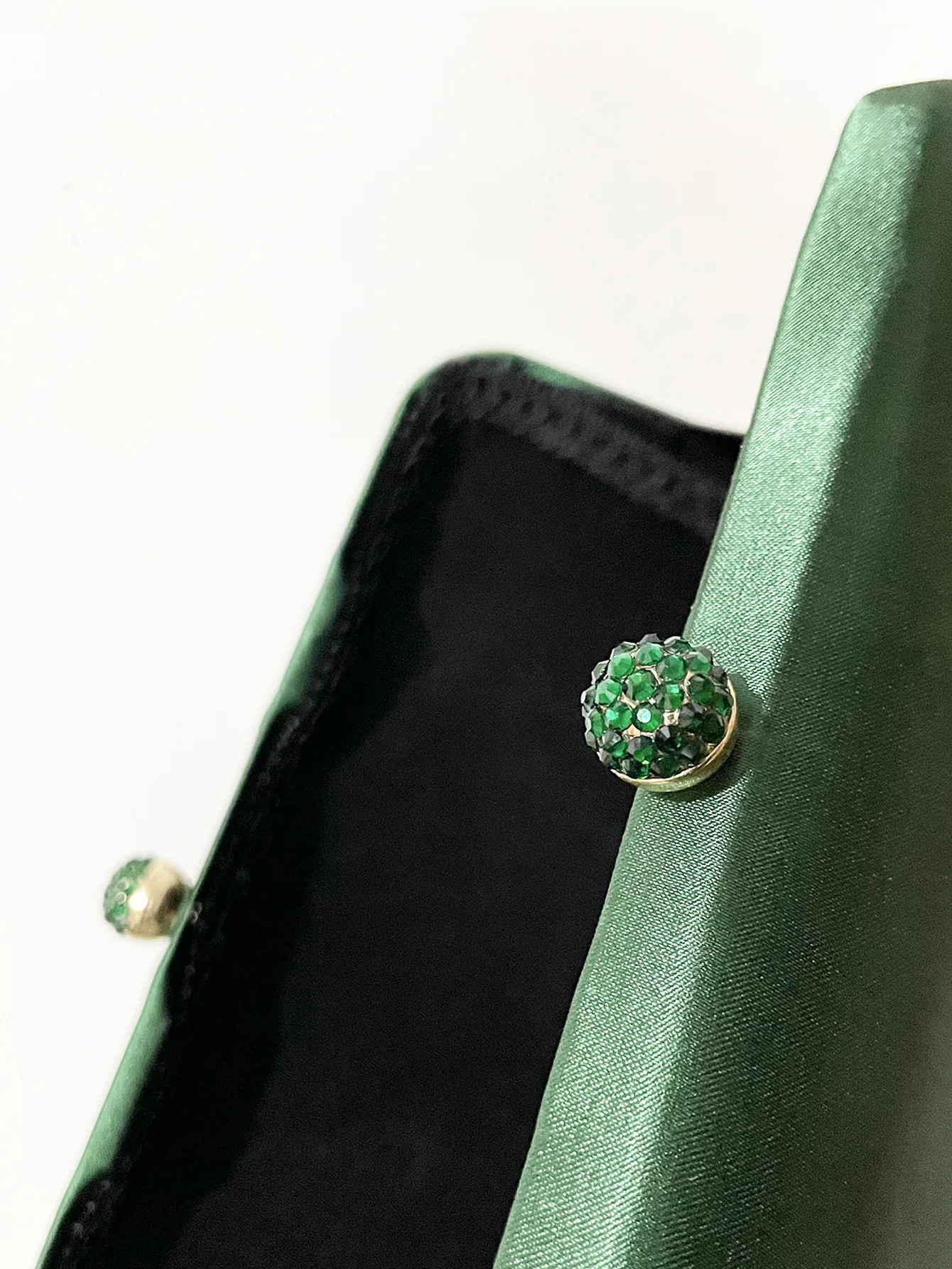 Diamond Buckle Evening Bag Green Wedding Party Shoulder Bag Party Dinner Wallet Fashion Clutch Wallet Direct 240704