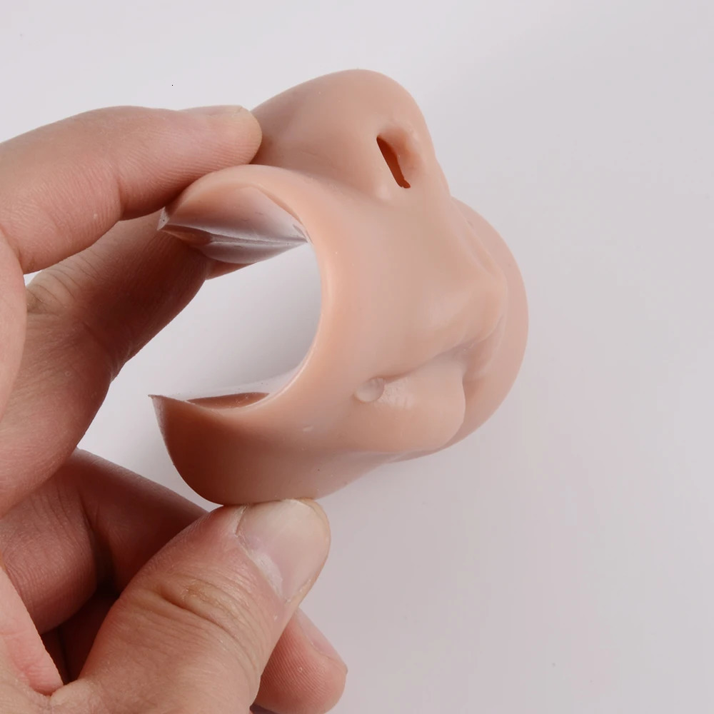 1 silicone model tattoo perforation exercise simulating human nose mouth and body part display with a stand for nose perforation jewelry 240705