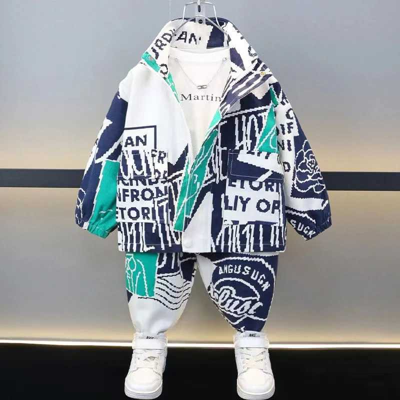 Clothing Sets Kids Clothes Boys Spring DenimSet For Baby Girl Clothing Set Coat And Pants Children Sport Suit Outfits 2024 New Kids Outfits