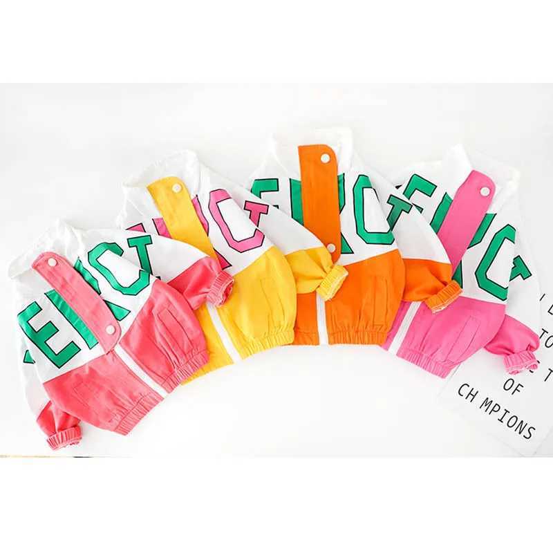 Clothing Sets Spring Autumn Children Active Clothing Sports Suit For Girls Letter Zipper Outerwear Long Sleeve Boys Set Kids Casual Tracksuit