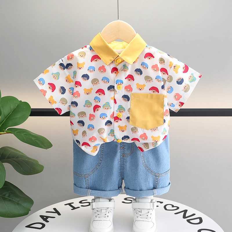 Clothing Sets Children Boys Casual dinosaur Shirt Shorts 2Pcs/Sets New Summer Baby Clothes Suit Toddler Costume Infant Outfits Kids Tracksuits