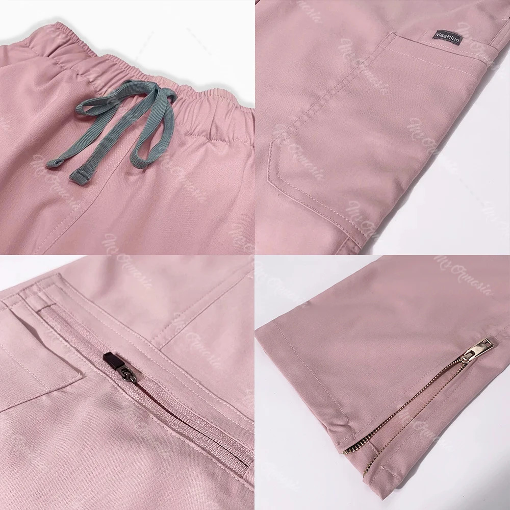 Scrubs Set Women Beautician Spa Workwear Doctor Nurse Nursing Uniforms Pharmacy Dentistry Clothes Pet Shop Vet Work Suit 240704