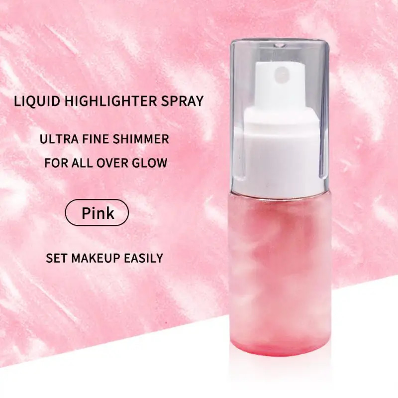 Makeup Setting Spray 30ml Moisturizing Shimmer Shiny Contour Long Lasting Oil Control Cosmetics Highlight Spray Make Up Fixer 240705