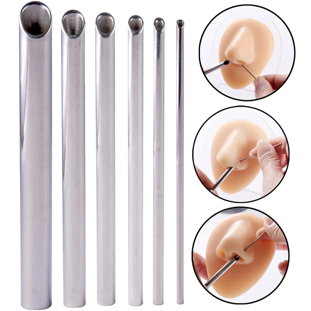 1PC 361L Steel Perforated Receiver Needle Receiver Body Jewelry Support Perforated Tattoo Supplies Micro Knife 240705