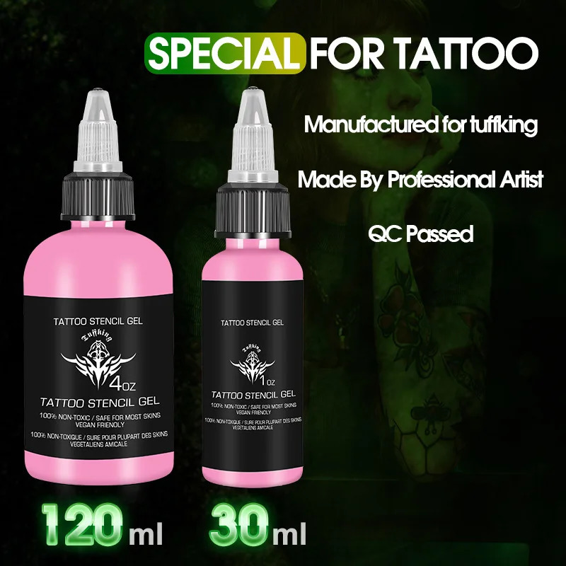30/120ML Professional Tattoo Template Magic gel Copier Tattoo Transfer Item Solution Cream Tattoo Ink Set 240705