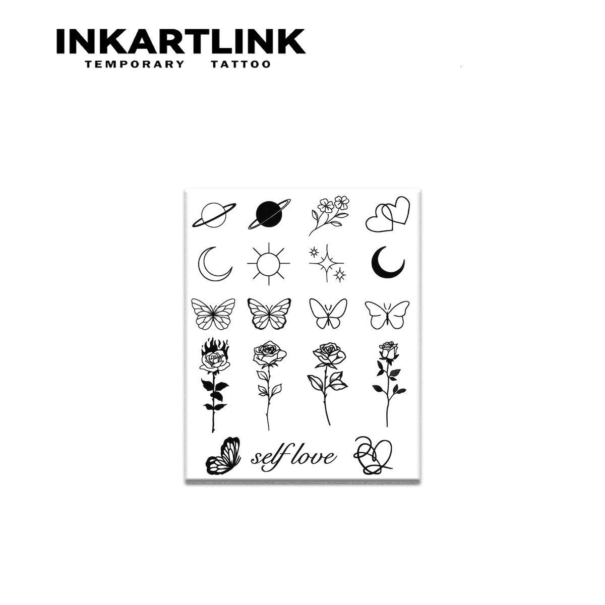 Simple line pattern temporary tattoo lasting for 15 days with waterproof semi anent stickers. 240705