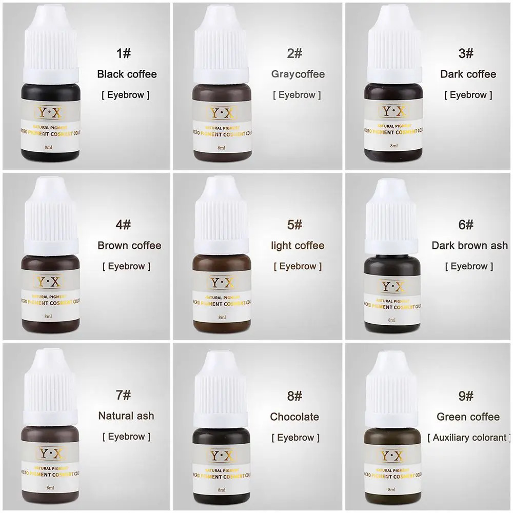 8ML tattoo ink pigment beads semi anent easy to apply eyeliner lipstick professional body art makeup 240705
