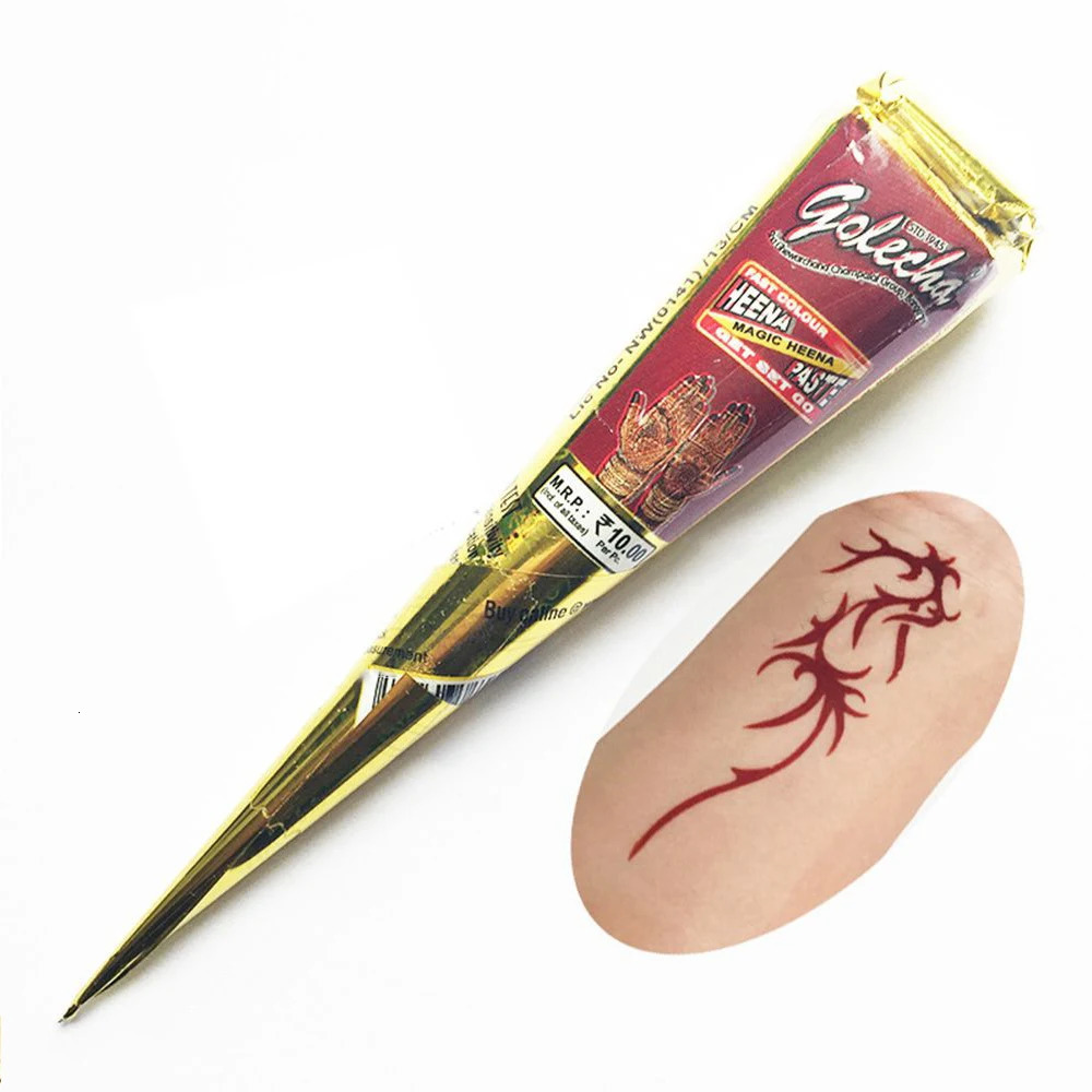 nail pattern body cream black and white brown red Indian henna used for temporary tattoo stickers body painting art cream full size 240705
