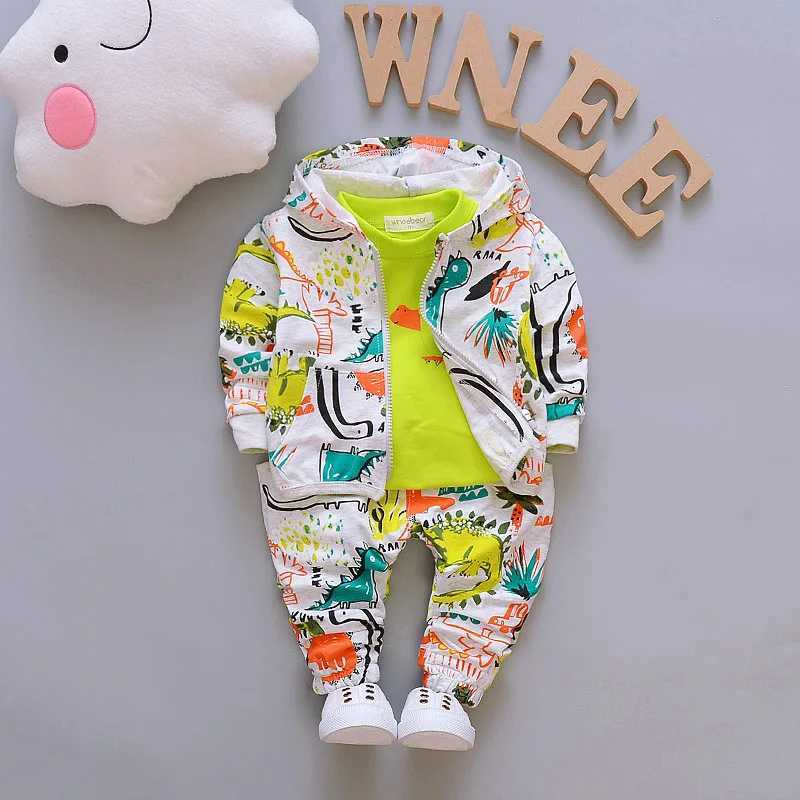 Clothing Sets Autumn Winter Outfits Baby Girls Clothes Sets Cute Infant Sport Suits Hooded Zipper Jacket T Shirt Pants 3pcs Boys Kids Clothing