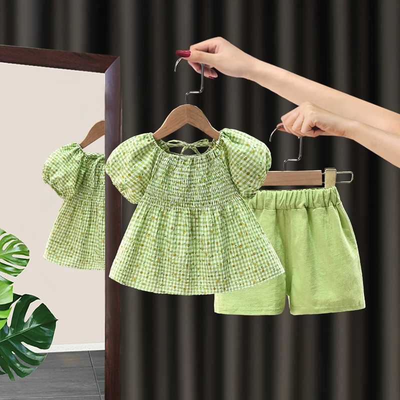 Clothing Sets New Summer Baby Clothes Suit Girls Cute T-Shirt Shorts 2Pcs/Sets Kids Children Clothing Toddler Casual Costume Infant Tracksuits