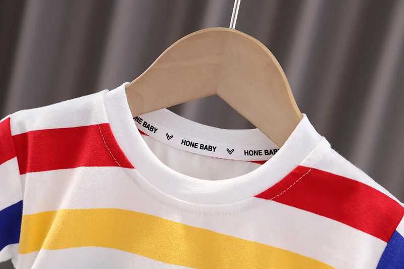 Clothing Sets Summer Fashion Children Toddler Baby Boys Girls Clothes Set Cartoon Dinosaur Cotton T-shirt+Shorts+Bag 3pcs/sets Kids Tracksuit