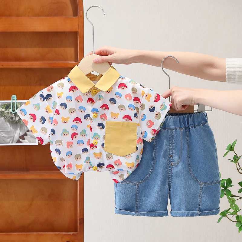 Clothing Sets Children Boys Casual dinosaur Shirt Shorts 2Pcs/Sets New Summer Baby Clothes Suit Toddler Costume Infant Outfits Kids Tracksuits