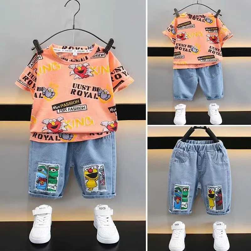 Clothing Sets Summer Tracksuit For Boys Set 2024 New Boy Letter Boy Children Clothing Two piece set For boys Kids Outfits