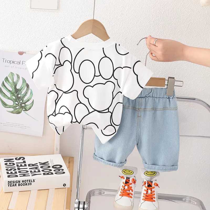 Clothing Sets New Baby Boys Clothes Suit Summer Children Boys Fashion Cartoon T-Shirt Shorts 2Pcs/Sets Toddler Casual Costume Kids Tracksuits