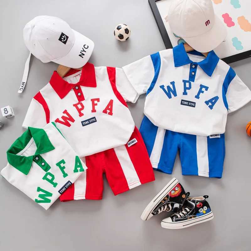 Clothing Sets Summer New Baby Boys Clothes Letter Print Sports T-Shirt + Shorts 2PCS/Sets for Toddler Infant Clothing Casual Outfits