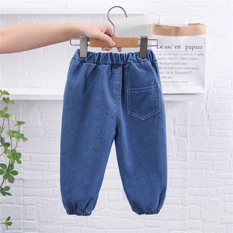 Clothing Sets 2023 Spring Autumn Children Clothes Boys Suit Denim Pullover Tops + Jeans Pants 2Pcs/Set Infant Casual Outfits Kids Sportswear