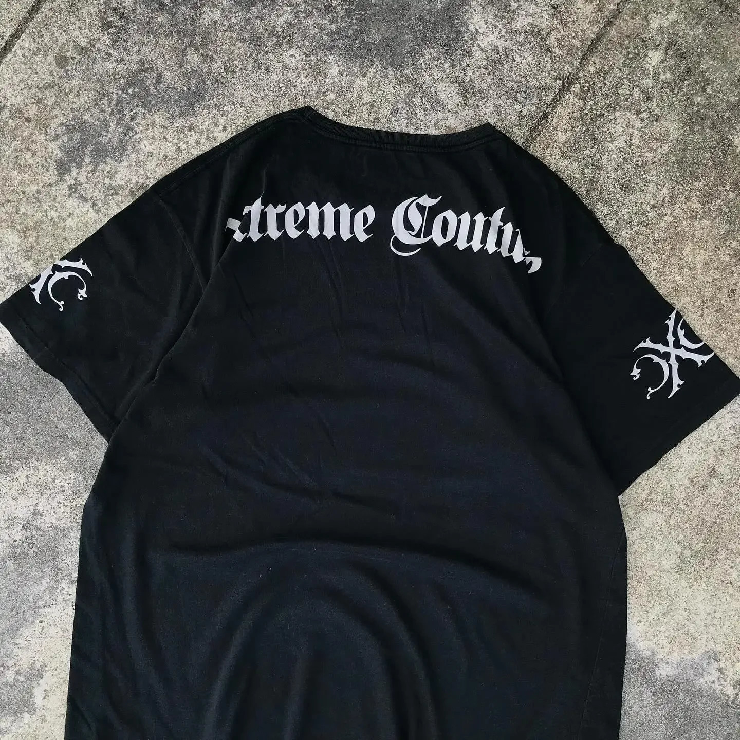 Street Pattern Print Summer Cotton T-shirt Men Y2K Harajuku Casual Loose Oversized Short Sleeved Couple Loose Tees 240626