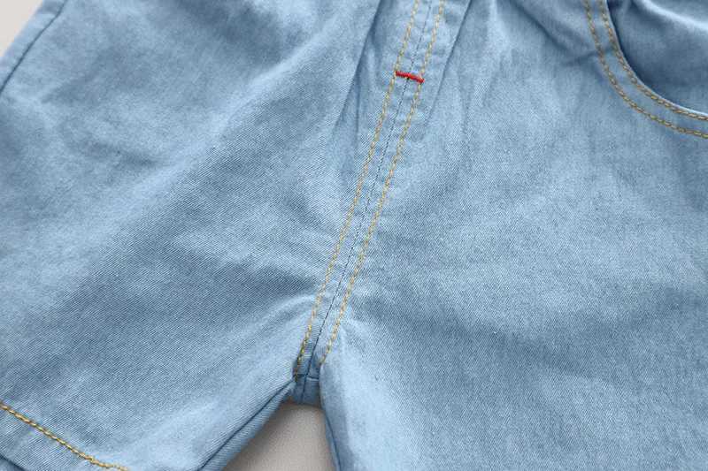 Clothing Sets Kids Boys Denim Suit Clothes Summer Children Fashion Girls Denim Suit T-Shirt Shorts 2pcs/sets Casual Outfits Tracksuit 0-5Years