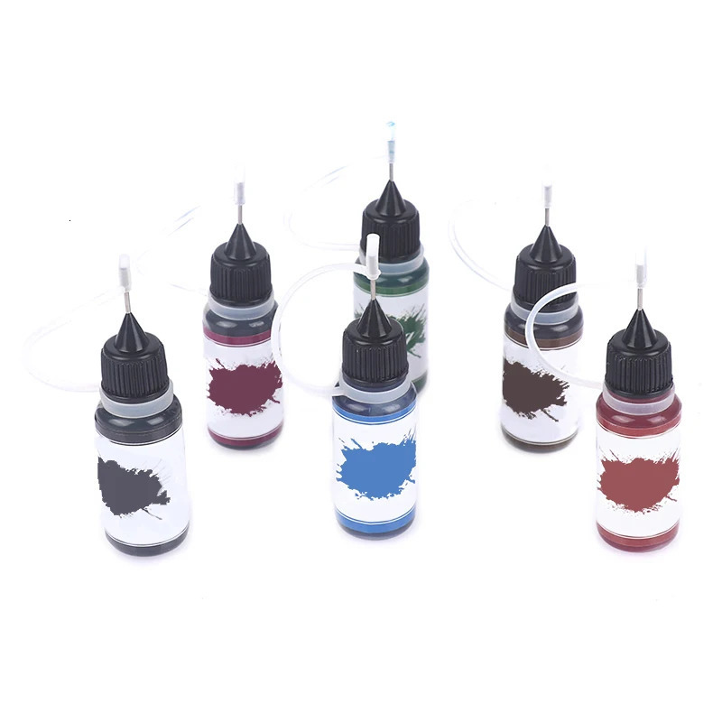 10ml temporary henna tattoo juice ink natural organic fruit gel for body painting durable safe and waterproof DIY tattoo cream 6 colors 240705
