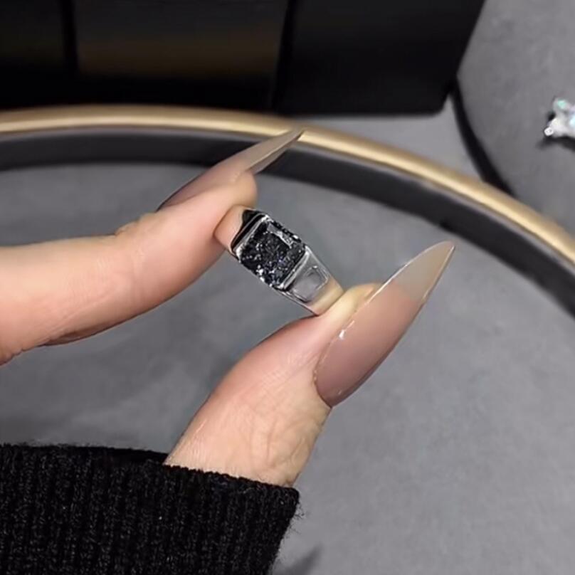 Exquisite Sterg Sier Moissanite Eternity Ring: 6MM White Grey Dia, Gorgeous Party Jewelry for Women