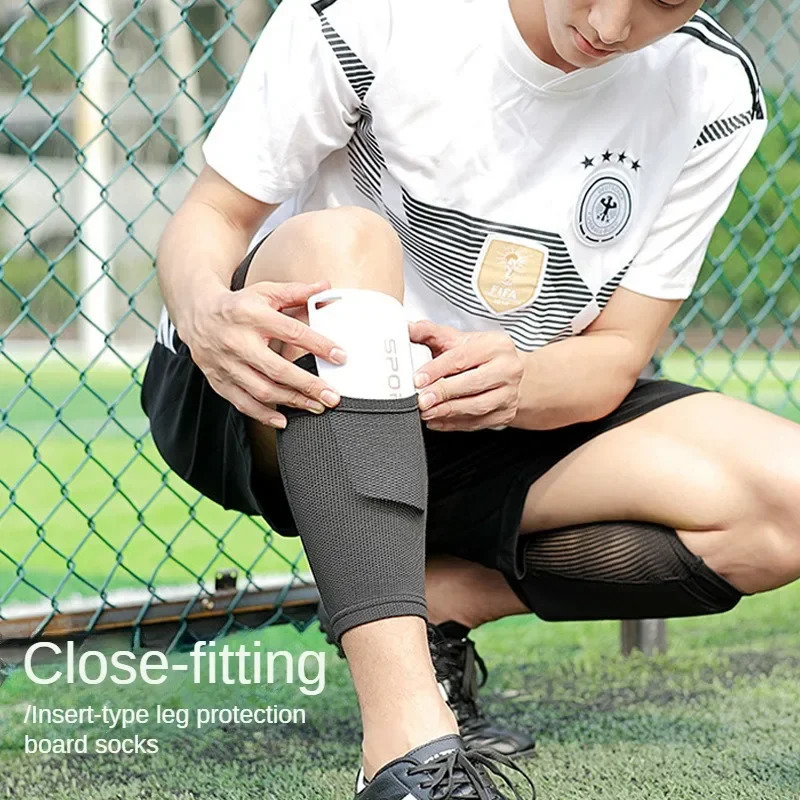 Soccer Shin Guards Football Protectors Pads Adult Kids Shinguards Light Sock Insert Board Boy Training Legging Protective Gear 240705