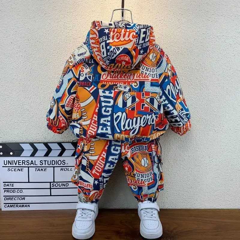 Clothing Sets Baby Girls Kids Jacket Set Luxury Designer Coats Hoodie Winter Clothes Childrens Clothing for Boys