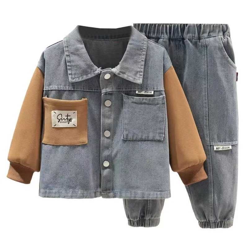 Clothing Sets Autumn Spring Children Clothes Set Baby Set Boys Denim Jacket +pants 2 Pcs Set Kids Jeans Suit for Children Full Kids Outfits