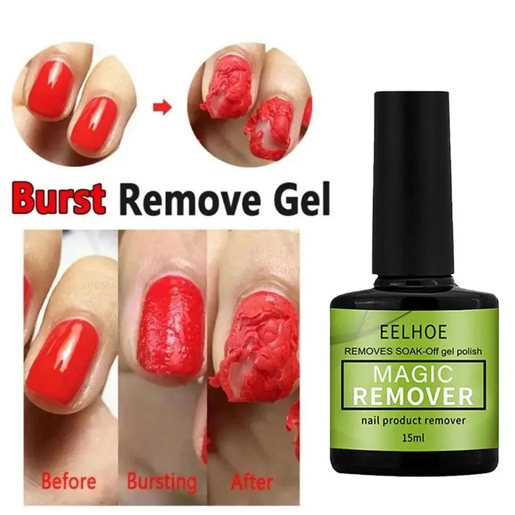 2X Quick Removing Magic Nail gel Polishing UV gel Removing Magic Cracking Nail gel Cleaning Semi anent Varnish Polishing 240705