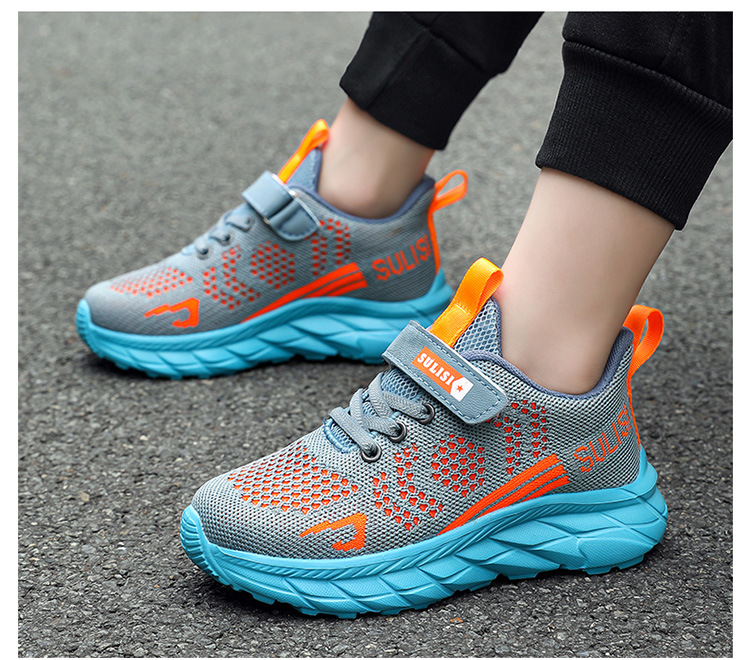 Children's Sports Shoes 2024 New Boys' Breathable Running Shoes