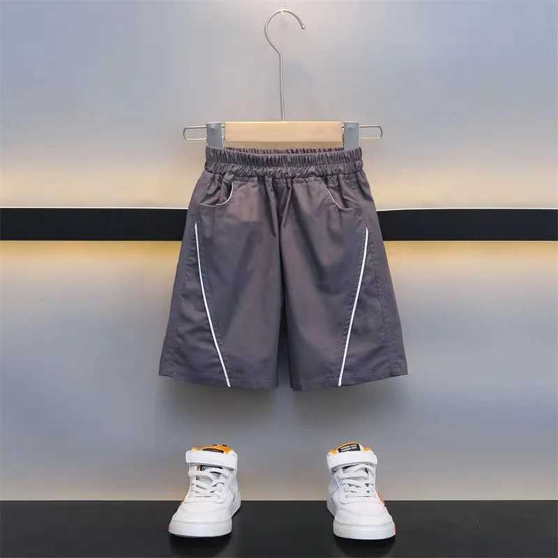 Clothing Sets Boys Summer Short sleeved Set 2024 New Western Style Boys Summer Clothes Childrens Handsome Casual Two piece Set Kids Outfits