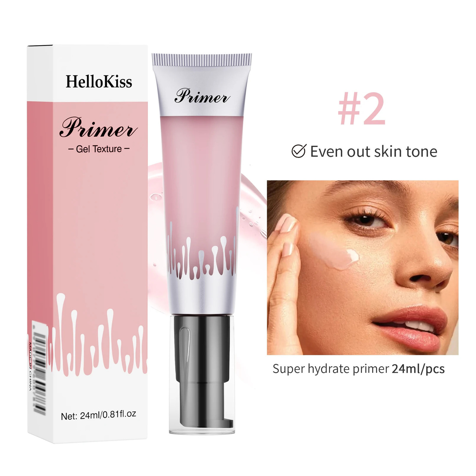 24ml Powder Grip Primer Pores Invisible Primer Oil Control Base MakeUp Face Base Cream Foundation Colorless 1 Piece i240705