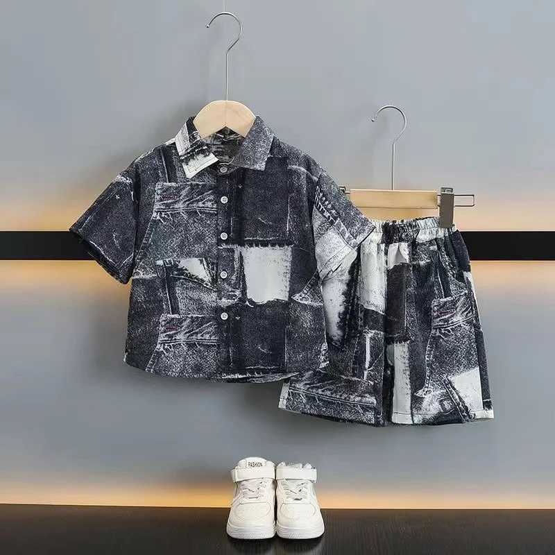 Clothing Sets New Summer Baby Boys Clothes Suit Children Boys Fashion T-Shirt Shorts 2Pcs/Sets Toddler Casual Costume Kids Tracksuits