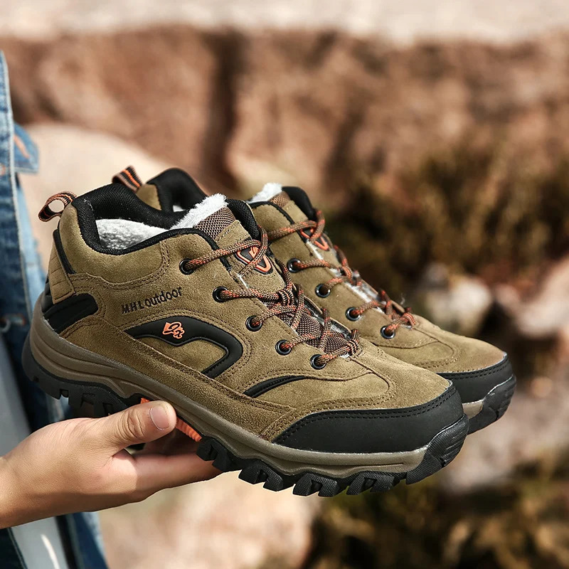 Spring Autumn Hiking Shoes Men Outdoor Snow Men Boot Waterproof Trekking Mountain Boots Sneakers Men Shoes Large Size 36-47 240705