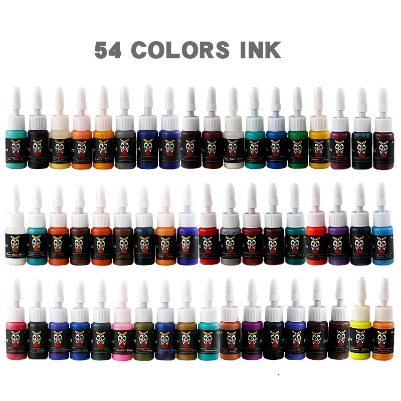 5ML Tattoo Ink Body Art Tattoo Set Professional Beauty Coating Makeup Tattoo Natural Plant Pigment anent Tattoo Ink 240705