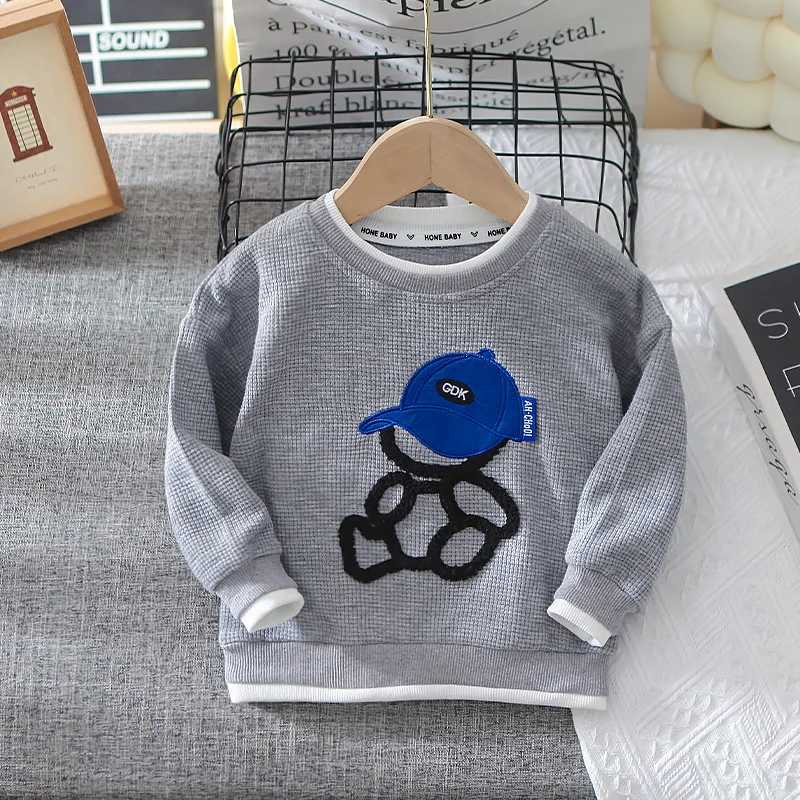Clothing Sets Toddler Boy Handsome Sport Clothing Sets 2023 Spring Autumn Children Fashion Tracksuit Baby Cartoon Pullover+ Pants Girl Clothes