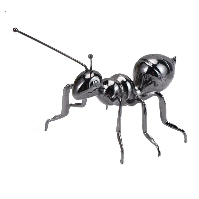 Creative Metal Ants Statue Desktop Ornament Gold Black Ants Figurines Home Decorations Modern Small Ornaments Decoration Crafts 240624